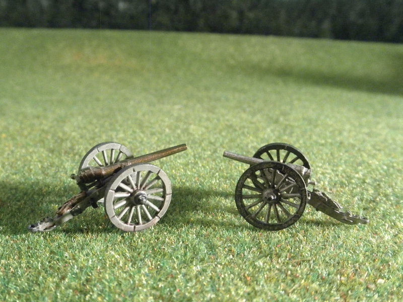 15mm ACW Artillery: ACW108 Whitworth Rifle 12 pound & Armstrong Rifle 12 pound