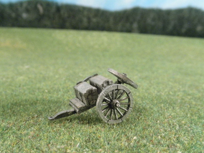 15mm ACW Artillery: ACW124 Caissons with Ammo Chests