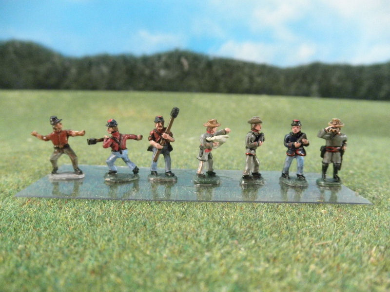15mm ACW Artillery: ACW130 Field Artillery Crew