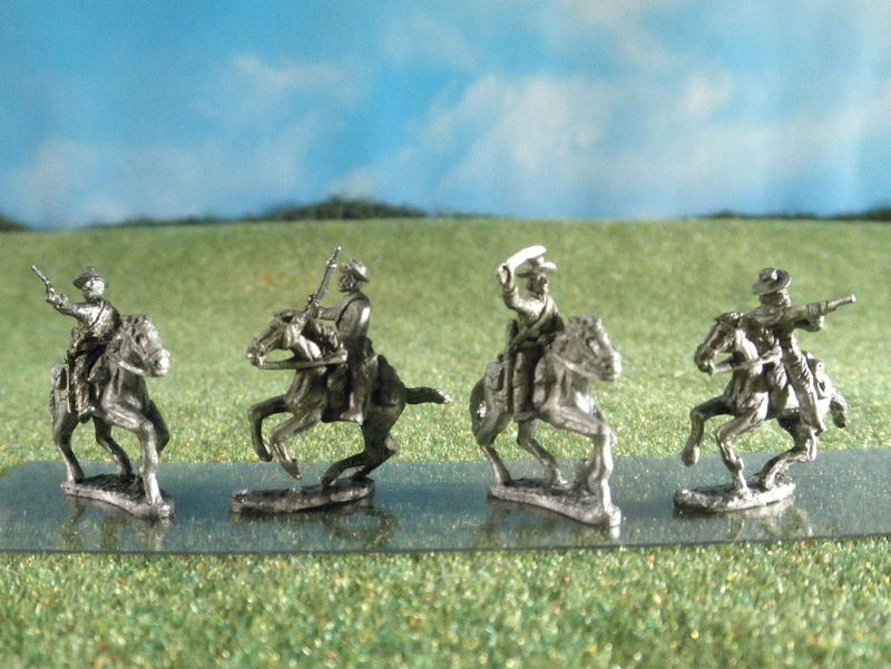 15mm ACW Cavalry: ACW 59 - ACW60 Soft Hats with Carbines, Sabers, & Pistols