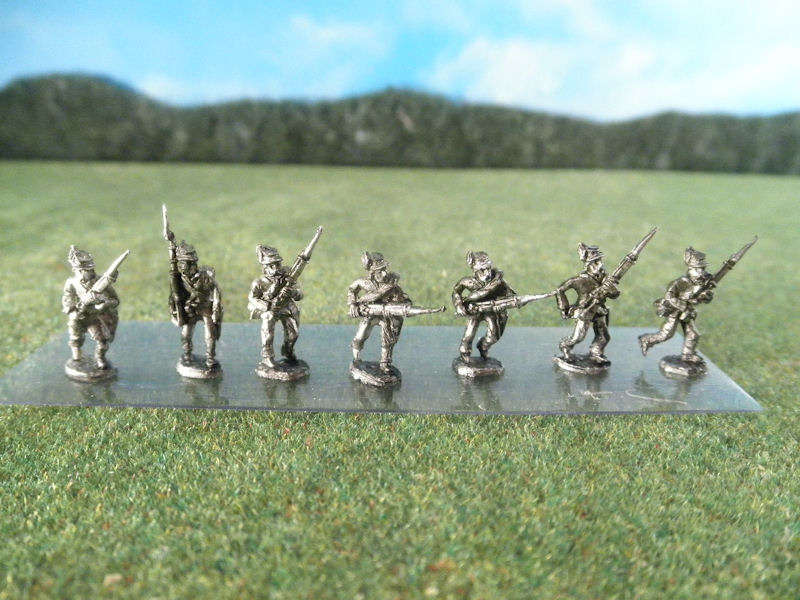 15mm ACW Infantry: ACW9 Kepi Bucktail, Advancing & Charging