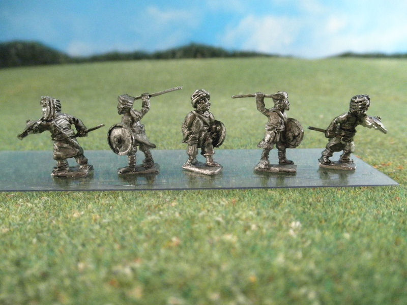 15mm British Colonials: 15mm Pathan Infantry: LBN181 Pathan Infantry with Spears