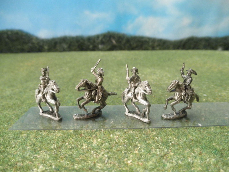 15mm ACW Cavalry: ACW57 - ACW58 Plumed Hats with Carbines, Sabers, and Pistols