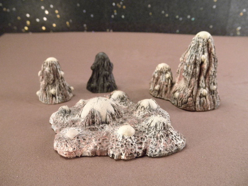 25mm Science Fiction & Fantasy Terrain: FAN207 Alien Spherical Formations