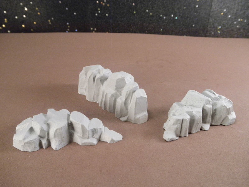 6mm Science Fiction Buildings & Terrain: FAN618 Rocky Ridges