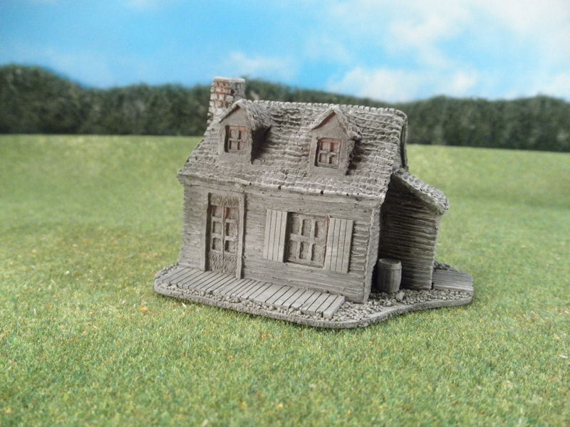 15mm ACW Buildings: TRF301 Rural Farmhouse, Classic American Style