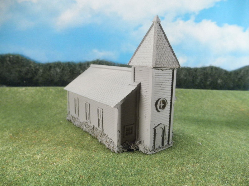 15mm ACW Buildings: TRF330 Large Classic American Church with Steeple