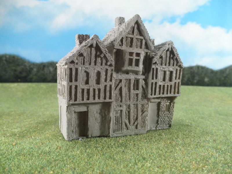 15mm English / European Buildings: TRF354 Butcher, Baker, Candlestick Maker (3 Shops)