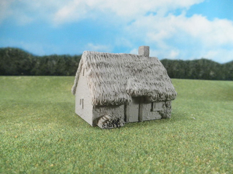15mm English / European Buildings: TRF356 Cottage with Thatched Roof
