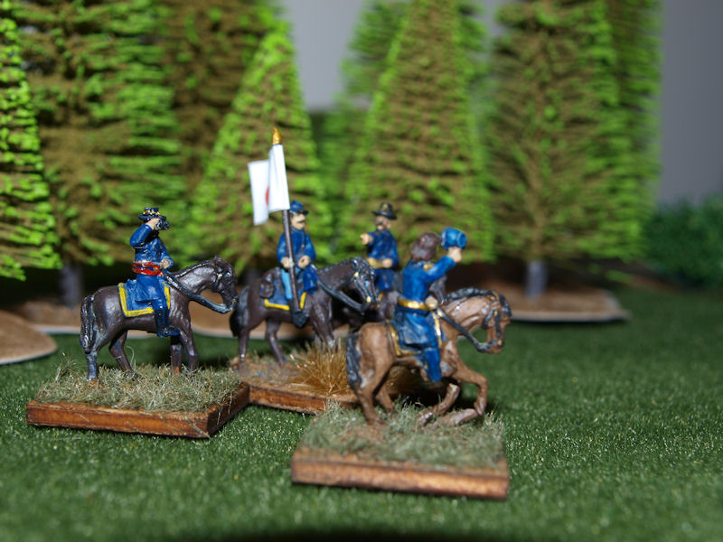 Stone Mountain Miniatures 15mm ACW: Mounted Union Command